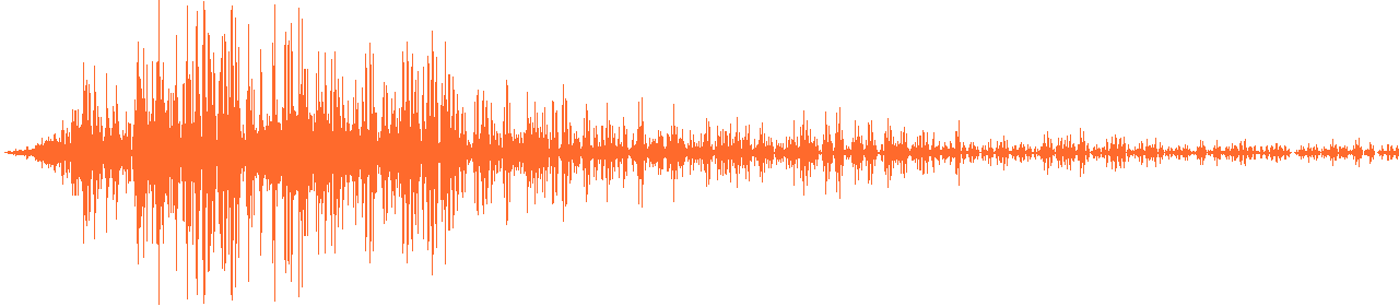 Waveform of a free braam cinematic sound effect